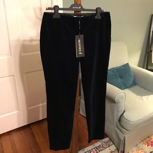 Beatrice B Deep Navy Velvet Valet Trousers sz 8